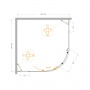 MOLVENO-R-11-100+30-P-Cr Душевой уголок Условные размеры, мм:1300x1300x1950 Габариты с диапазоном регулировок, мм:(1280-1305)x(1280-1305)х1950 Ширина входа, мм:480  MOLVENO-R-11-100+30-P-Cr Душевой уголок Условные размеры, мм:1300x1300x1950 Габариты с диапазоном регулировок, мм:(1280-1305)x(1280-1305)х1950 Ширина входа, мм:480
