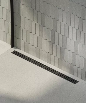 Душевой лоток smart с перфорированной решеткой, 85 см, черный Душевой лоток smart с перфорированной решеткой, 85 см, черный