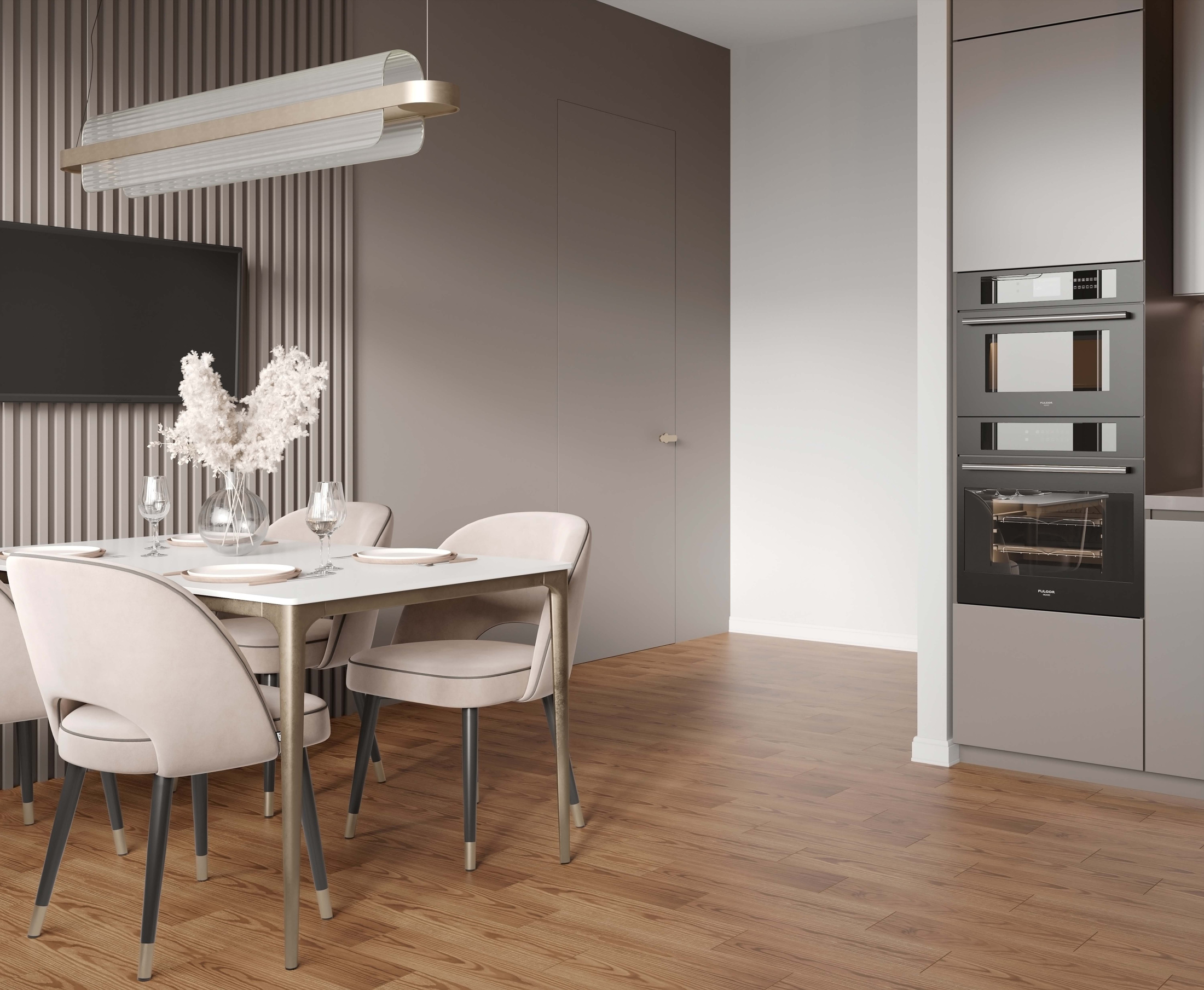 Italo Керамогранит коричневый 14,7х59,4