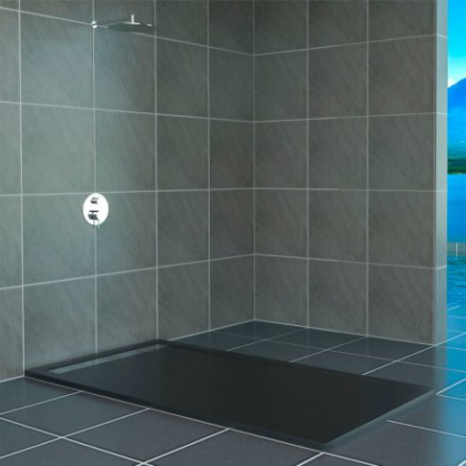 Душевой поддон RGW STM-G 90 x 100 см, прямоугольный, из искусственного камня, графит, 14202910-02