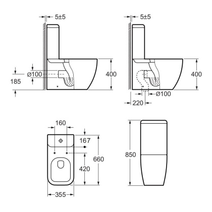 Сливной бачок Allen Brau Infinity 4.21002.20 белый глянец Сливной бачок Allen Brau Infinity 4.21002.20 белый глянец