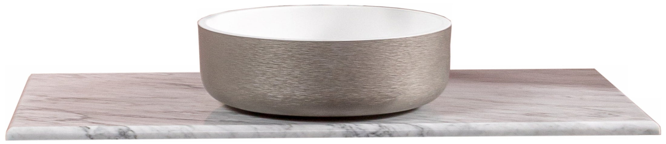 Столешница мрамор 111см Bianca Carrera под LV-6 чашу Столешница мрамор 111см Bianca Carrera под LV-6 чашу