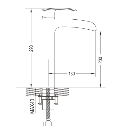 Смеситель для раковины латунь R1211F