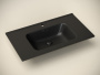 Умывальник накладной прямоугольный (цвет Черный Матовый) Element 810*465*180мм
