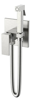 Смеситель гигиенический Qubic Brushed Nickel Смеситель гигиенический Qubic Brushed Nickel
