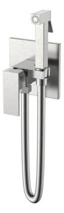Смеситель гигиенический Qubic Brushed Nickel Смеситель гигиенический Qubic Brushed Nickel