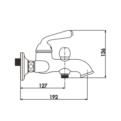 Смеситель для ванны, латунь R0202H