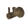 Угловой вентиль с фильтром 1/2"×3/8", круглый, бронза-antic