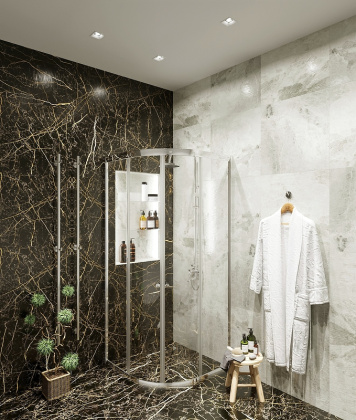 Душевой уголок Agger A01-100TCR_G без поддона 100х100, стекло прозрачное