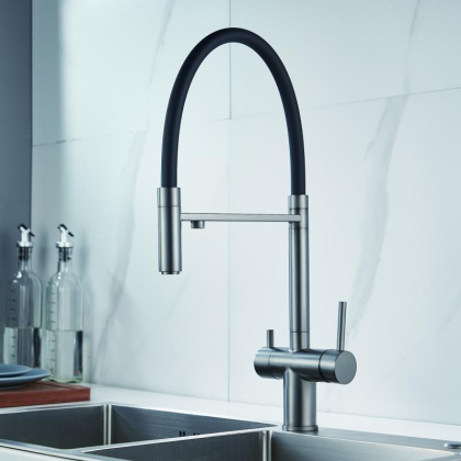 Смеситель для кухни с гибким изливом Shevanik S178 S178T