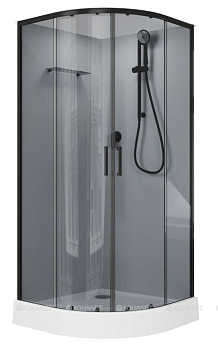 Душевая кабина Aquanet Passion EVO R black 90x90 набор 3