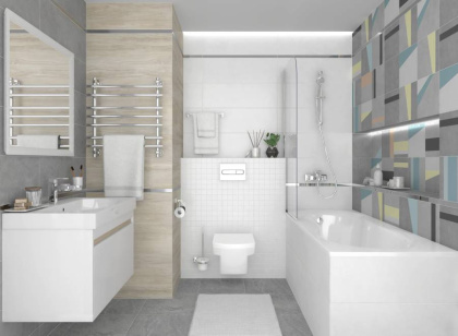 Мозаика Cement серый 30х30, шт