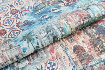 Обои виниловые Впечатление мотив, цветной Обои виниловые Впечатление мотив, цветной