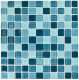 Мозаика стеклянная Sea wave-1 (чип 4*25*25) 300*300(22шт-1.98м2), м2