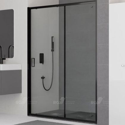 Душевая дверь RGW Classic CL-14B 140 32091414-14 профиль Черный стекло прозрачное