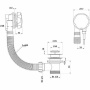 Слив-перелив (в сборе) "АНИ пласт"  ЕМ-301 для ванны, шт Слив-перелив (в сборе) "АНИ пласт"  ЕМ-301 для ванны, шт