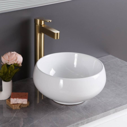 Раковина накладная керамическая круглая BB1114 Раковина накладная керамическая круглая BB1114