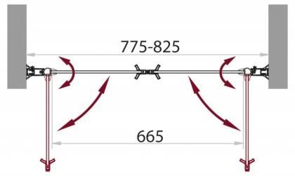 Душевая дверь BelBagno SELA-B-2-80-C-Cr Душевая дверь BelBagno SELA-B-2-80-C-Cr
