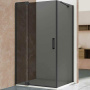 Душевой уголок Extra VSR-1E901090CGB, 900/1000*900, черный, стекло тонированное