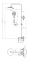 MOMENTO-CD-01 Душевая стойка со смесителем для верхнего и ручного душа, хром MOMENTO-CD-01 Душевая стойка со смесителем для верхнего и ручного душа, хром