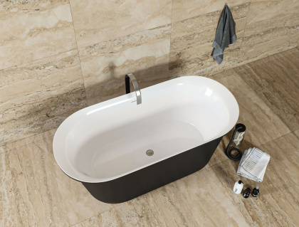 Акриловая ванна Aquanet Family Smart 170x78 88778 Matt Finish (панель Black matte)