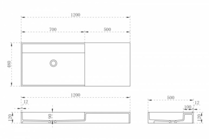 Раковина подвесная ABBER Stein AS2628 белая матовая Раковина подвесная ABBER Stein AS2628 белая матовая
