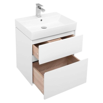 Тумба с раковиной Aquanet Бруклин 60 белый