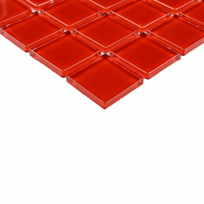 Мозаика стеклянная Red Glass (чип 4*25*25) 300*300(22шт-1.98м2), м2