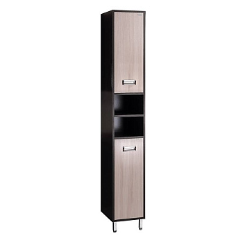 Пенал Onika Гамма 30 напольный, ясень шимо/венге, универсальный