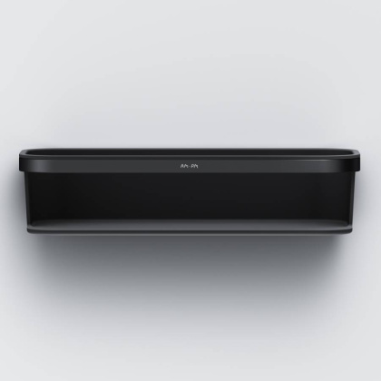 Корзина для душа Func прямая, 7х30х12,3 см, черная, A8F53122