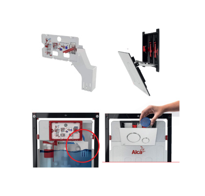 Alcaplast Set 4v1 для установки унитаза панель смыва белая AM101/1120-4:1 RU M670-0001