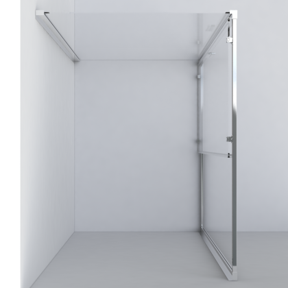 Душевой уголок Garda VSR-1G9015CLGM, 1500*900, вороненая сталь, стекло прозрачное