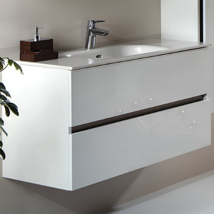 Тумба без раковины Vallessi 100*46cm WHITE 2 полки, 837-100-W Boheme Тумба без раковины Vallessi 100*46cm WHITE 2 полки, 837-100-W Boheme