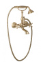 GOLF-VD-03/24-M Смеситель для ванны с ручным душем Исполнение: Золото 24 карат, Ручки: Золото 24 карат 