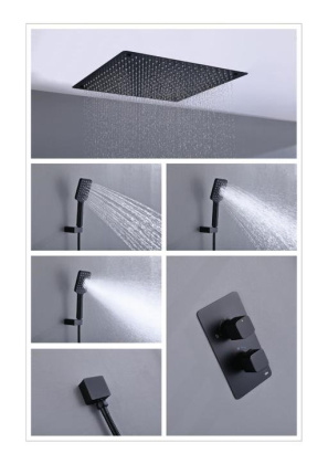 Душевая система Timo Petruma SX-5019/17SM скрытого монтажа с термостатом, золото матовое Душевая система Timo Petruma SX-5019/17SM скрытого монтажа с термостатом, золото матовое