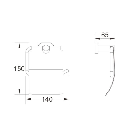 Бумагодержатель, SG5105 Shevanik, Хром Бумагодержатель, SG5105 Shevanik, Хром