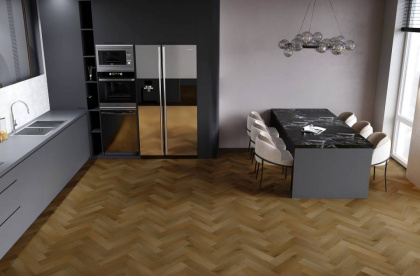 Кварцевый ламинат Fargo Herringbone Дуб Окленд, 44-653-76 Кварцевый ламинат Fargo Herringbone Дуб Окленд, 44-653-76