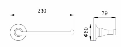 Полотенцедержатель RUSH Corsica (CO42511) Полотенцедержатель RUSH Corsica (CO42511)