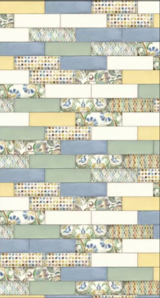 Плитка настенная 9019 Монпарнас синий (8,5см*28,5см*8,5мм) (44шт/1,07м2), м2