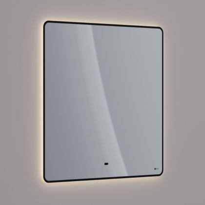 Зеркало Lemark MIOBLACK 80х80см с интерьерной подсветкой, с подогревом Зеркало Lemark MIOBLACK 80х80см с интерьерной подсветкой, с подогревом