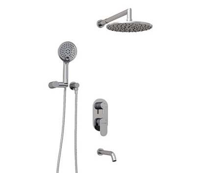 A175819 Встраиваемый комплект для ванны с верхней душевой насадкой, лейкой и изливом Wasserkraft A175819 Встраиваемый комплект для ванны с верхней душевой насадкой, лейкой и изливом Wasserkraft