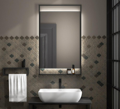 Зеркало PLAZA Next 60, черное матовое PL.N.mi.60\BLK