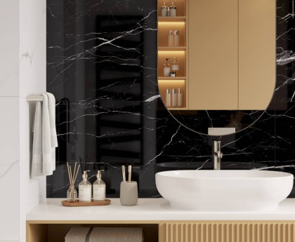 Flash Black Керамогранит черный 60x60 Полированный