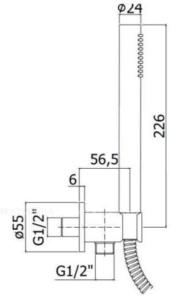 Душевой гарнитур Paffoni Master ZDUP094CR Душевой гарнитур Paffoni Master ZDUP094CR