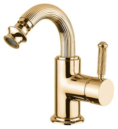 OLIMP-BSM2-02-L Смеситель на биде однорычажный c донным клапаном, бронза