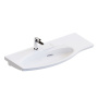 Раковина RIVA мебельная левая с крепежом  100, белая глянцевая