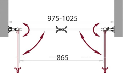Душевая дверь BelBagno SELA-B-2-100-C-Cr Душевая дверь BelBagno SELA-B-2-100-C-Cr