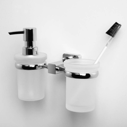 Lippe K-6589 Держатель стакана и дозатора Lippe K-6589 Держатель стакана и дозатора