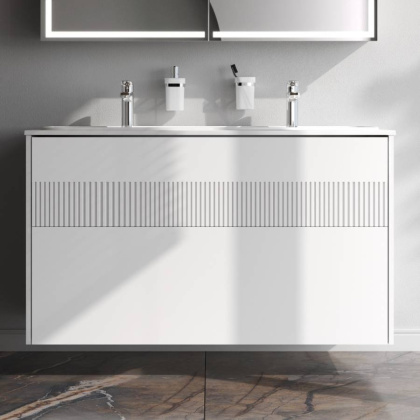 База под раковину с 2 ящиками, 68,5х120,2х48,9 см, белая, M8FFUX1202WM