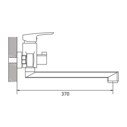 Смеситель для ванны Shevanik S85H S8522H